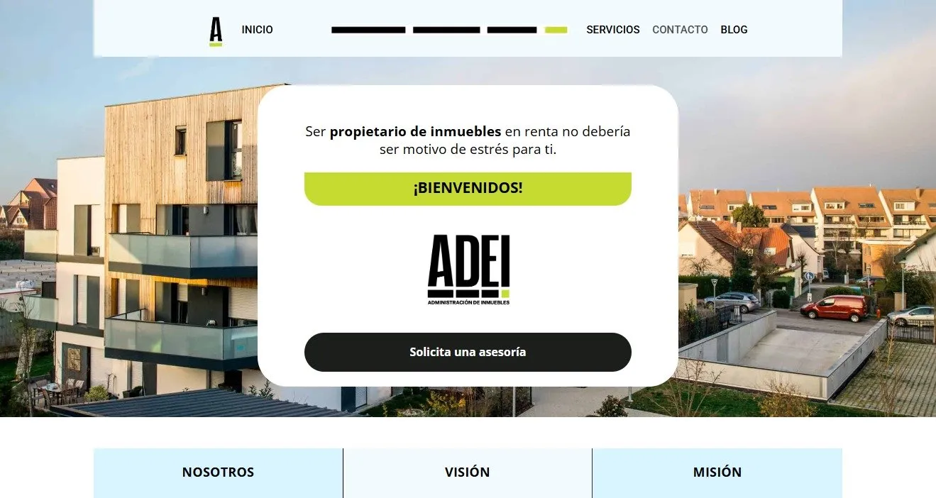 ADEI - sitio web desarrollado por WebLab